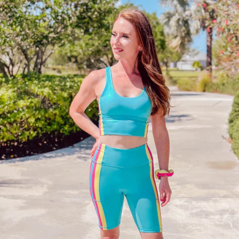 Barbara Girl Biker Shorts - Blue